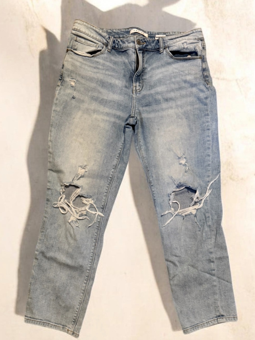 eunina light blue distressed women's jeans size 13